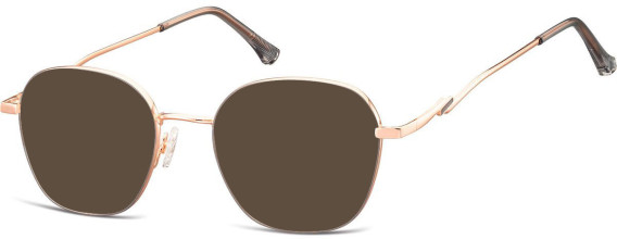 SFE-10923 sunglasses in Shiny Pink Gold/Matt Grey