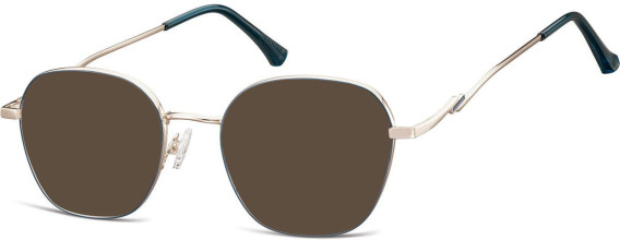 SFE-10923 sunglasses in Shiny Silver/Matt Blue