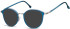 SFE-10929 sunglasses in Light Gunmetal/Blue