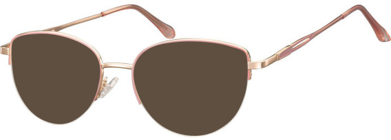 SFE-10908 sunglasses in Pink Gold/Soft Pink