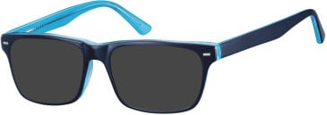 SFE-8264 sunglasses in Blue/Transparent Blue