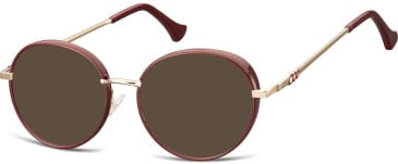 SFE-11317 sunglasses in Gold/Red