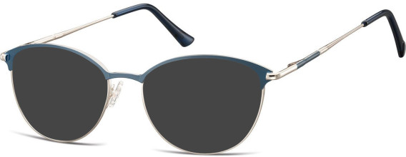 SFE-11310 sunglasses in Shiny Silver/Blue