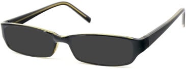 SFE-11305 sunglasses in Black/Clear Olive