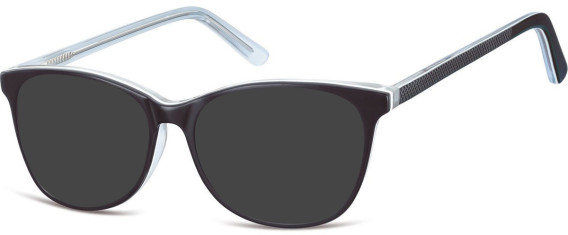 SFE-11274 sunglasses in Black/Clear