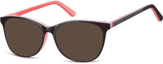 SFE-11274 sunglasses in Black/Peach
