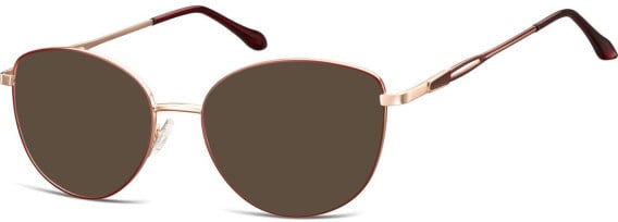 SFE-11270 sunglasses in Pink Gold/Red