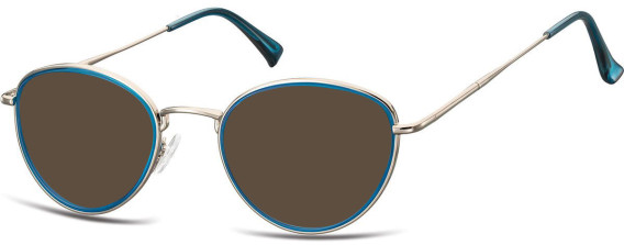 SFE-11319 sunglasses in Light Gunmetal/Blue