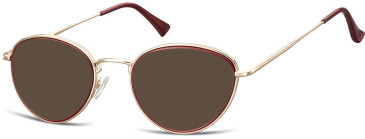 SFE-11319 sunglasses in Gold/Red