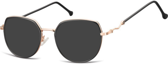 SFE-11318 sunglasses in Pink Gold/Black