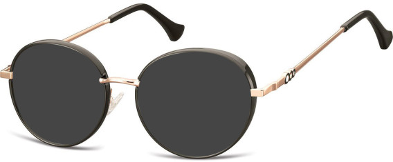 SFE-11317 sunglasses in Pink Gold/Black
