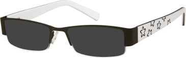 SFE-11315 sunglasses in Black/White