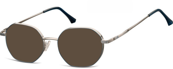SFE-11312 sunglasses in Light Gunmetal/Blue