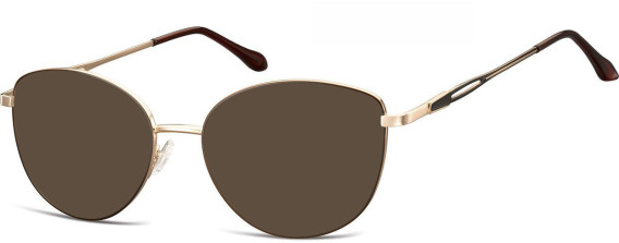 SFE-11311 sunglasses in Pink Gold/Brown