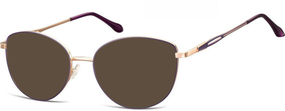 SFE-11311 sunglasses in Pink Gold/Purple