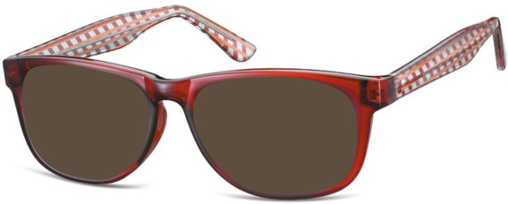 SFE-11300 sunglasses in Red/Clear