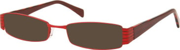SFE-11223 sunglasses in Burgundy/Black