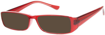 SFE-11309 sunglasses in Clear Burgundy