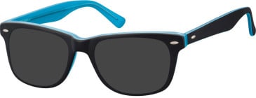 SFE-11277 sunglasses in Matt Black/Turquoise