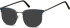 SFE-11269 sunglasses in Gunmetal/Blue