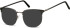 SFE-11269 sunglasses in Gunmetal/Black