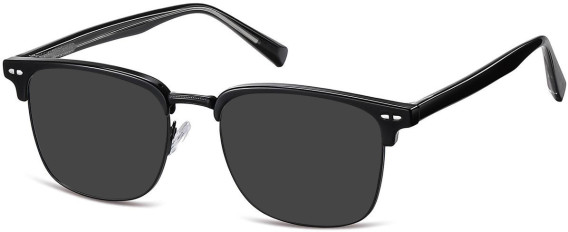 SFE-11268 sunglasses in Matt Black/Shiny Black