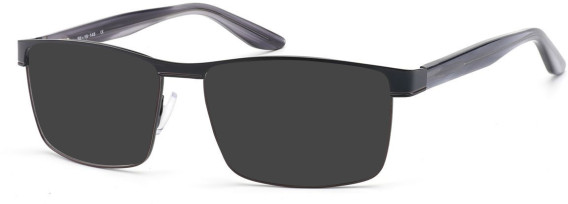 SFE-11264 sunglasses in Matt Black/Grey