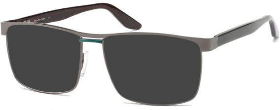 SFE-11262 sunglasses in Matt Gunmetal/Green