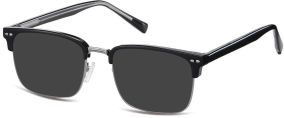 SFE-11260 sunglasses in Shiny Silver/Shiny Black