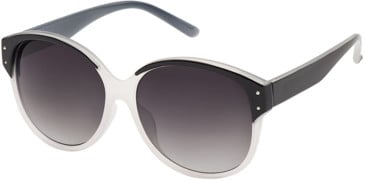 SFE-9121 sunglasses in Black/Clear