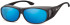 SFE-9849 sunglasses in Matt Black/Blue Mirror