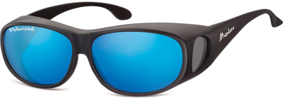 SFE-9850 sunglasses in Matt Black/Blue Mirror