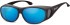 SFE-9850 sunglasses in Matt Black/Blue Mirror