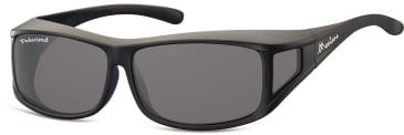 SFE-9852 sunglasses in Matt Black/Grey