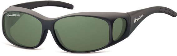 SFE-9853 sunglasses in Matt Black/Green