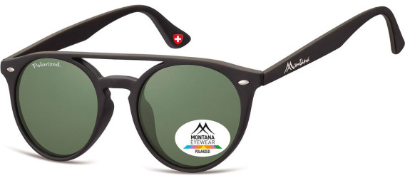 SFE-9865 sunglasses in Matt Black/Green