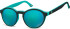 SFE-9874 sunglasses in Black/Green Mirror