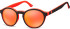 SFE-9874 sunglasses in Black/Red Mirror