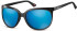 SFE-9876 sunglasses in Black/Blue Mirror