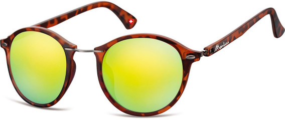 SFE-9880 sunglasses in Turtle/Lime Mirror