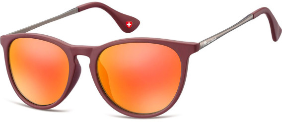 SFE-9881 sunglasses in Matt Red Mirror