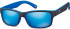 SFE-9882 sunglasses in Matt Black/Blue Mirror