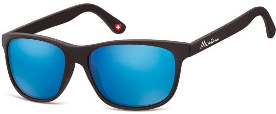 SFE-9891 sunglasses in Matt Black/Blue Mirror