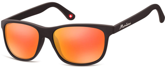SFE-9891 sunglasses in Matt Black/Red Mirror