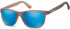 SFE-9891 sunglasses in Matt Light Grey Mirror