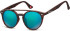 SFE-9892 sunglasses in Matt Turtle/Aqua Mirror