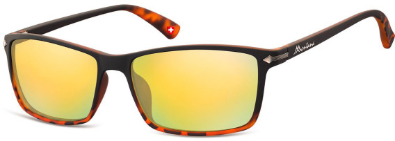 SFE-9894 sunglasses in Black/Turtle/Yellow Mirror