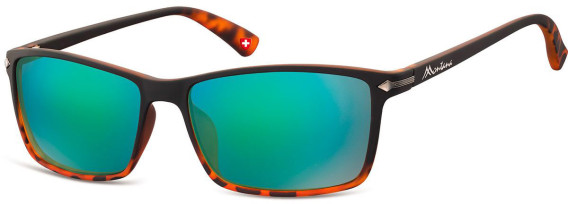 SFE-9894 sunglasses in Black/Turtle/Aqua Mirror