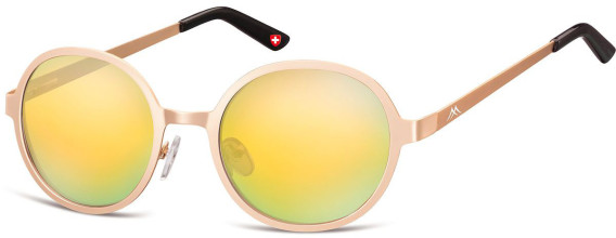 SFE-9895 sunglasses in Matt Gold/Yellow Mirror