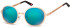 SFE-9895 sunglasses in Matt Gold/Aqua Mirror